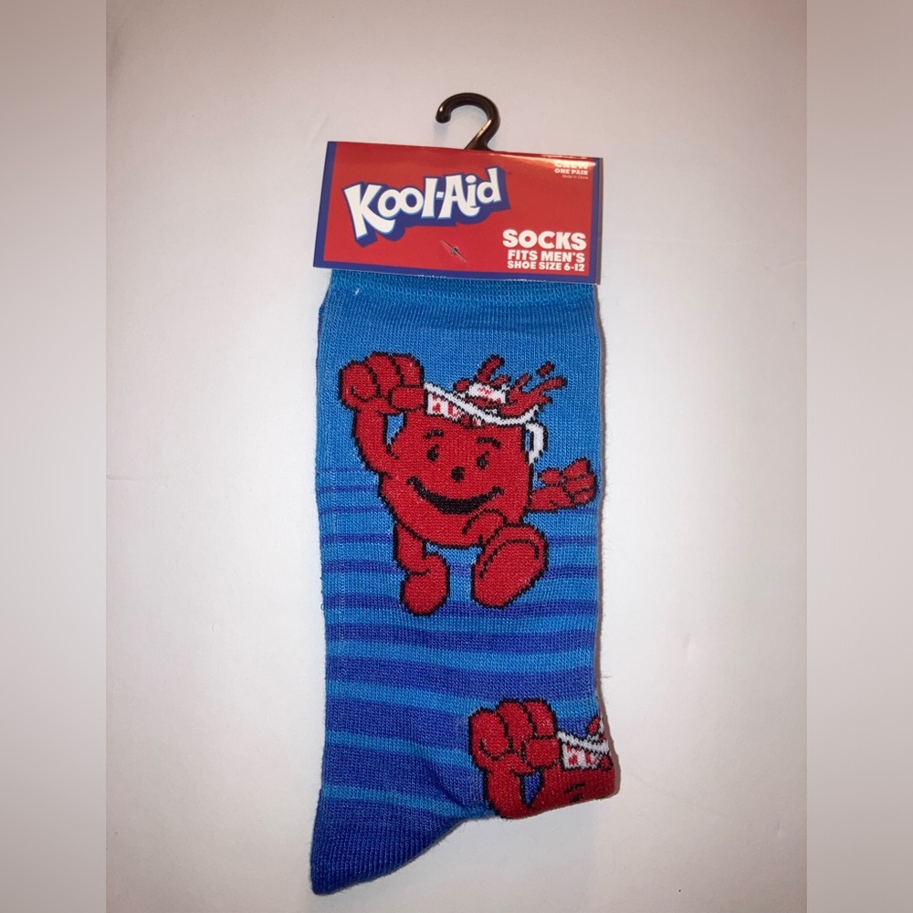 Kool-Aid Blue and Red Socks